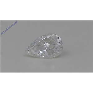 Pear Cut Loose Diamond (0.66 Ct, G Color, Si2 Clarity) GIA Certified