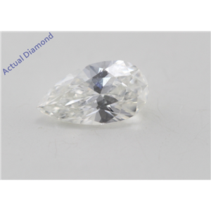 Pear Cut Loose Diamond (0.59 Ct, I Color, SI1 Clarity) GIA Certified