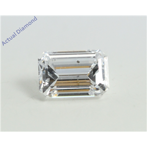 Emerald Cut Loose Diamond (0.78 Ct, D Color, SI2 Clarity) GIA Certified
