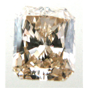Radiant Cut Loose Diamond (0.79 Ct, NICE BROWN Color ,VS Clarity)  
