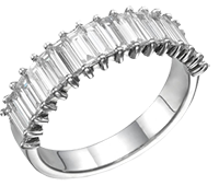 White Gold Multi-Stone Engagement Ring