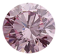 Natural Pink Loose Round Cut Diamond
