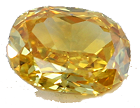 Natural Fancy Vivid Orange Cushion Cut Loose Diamond 0.38 Ct VS2 Clarity GIA Certified
