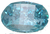 Blue Irradiated Oval Millennial Sunrise Loose Diamond