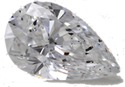 Loose Pear Cut Diamond 1.11Ct D Color