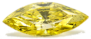 Yelllow Marquise Cut Loose Diamond 2.55 Ct Laser Drilled
                                