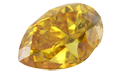 Yellow Pear Shape Loose Diamond