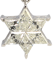 Kite Cut Diamond Star Pendant