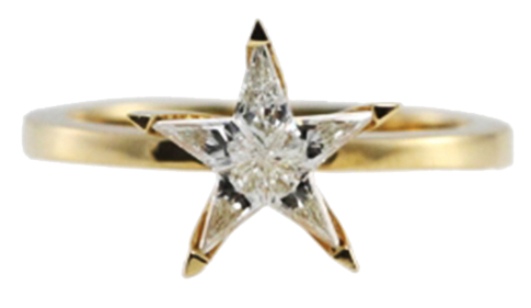 Elegant Diamond Star Ring